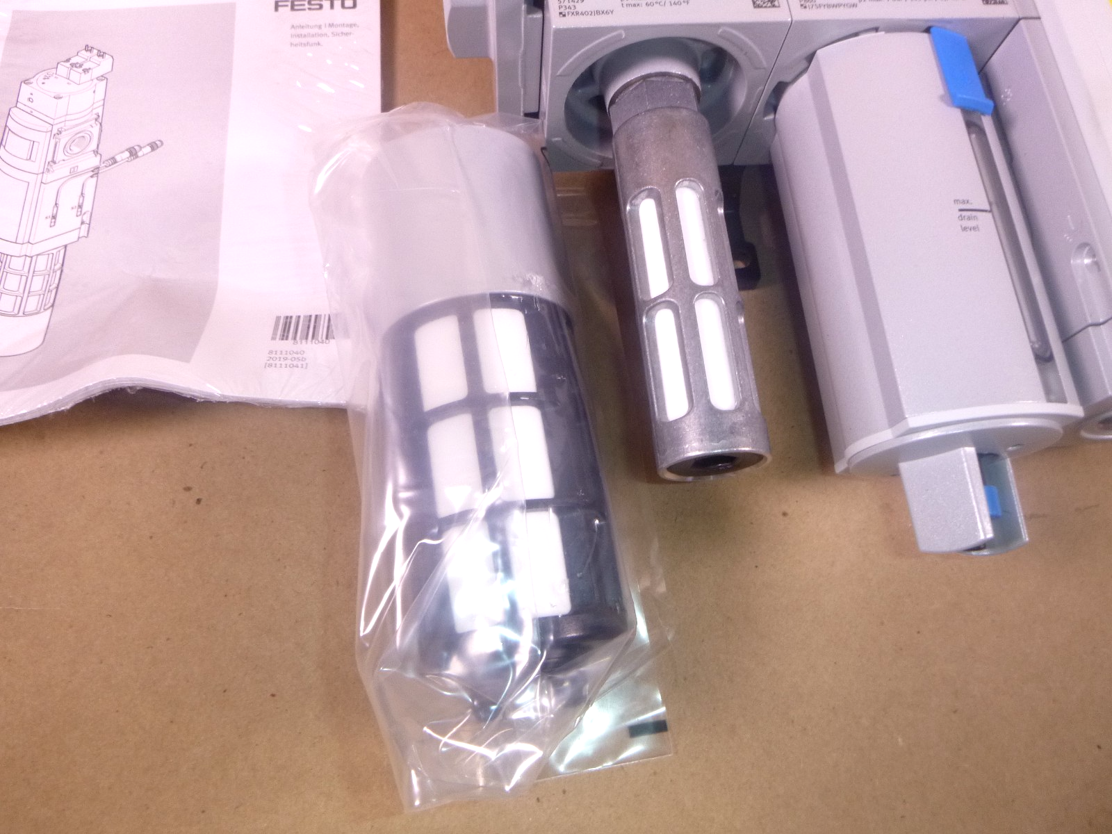 Festo MS6 Service Unit Combination ON/OFF - Regulator - Soft Start Quick Exhaust | Industrial MRO Replacement Parts, Manufacturing Machine Parts & Components, Heavy Equipment Parts Supplier