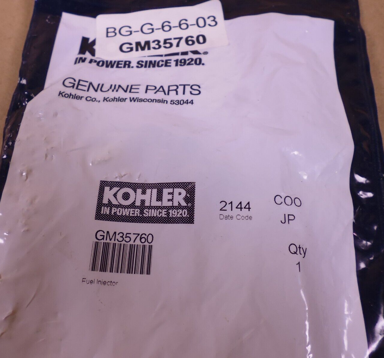 (QTY 4) Kohler GM35760 Generator Fuel Injectors 10REOZDC 15REOZDC 20REOZDC | Genuine MEP Generator Replacement Parts and Military Surplus Generator Parts