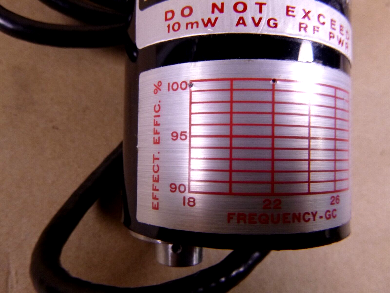 General Microwave K420C tft RF Power Head 10mW Max AVG RF PWR 6625-01-283-3333 | Industrial Electric Motors, Pumps & Parts