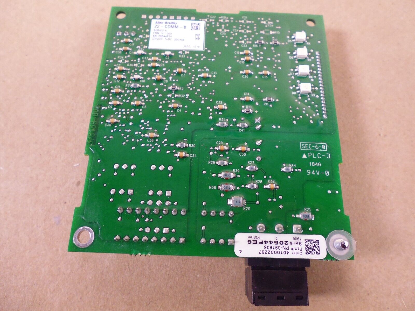 Allen Bradley 22-COMM-B Ser A PowerFlex DSI BACnet MS/TP Communication Adapter | Electrical MRO Replacement Parts & Components and Commercial Electrical Supplies Company
