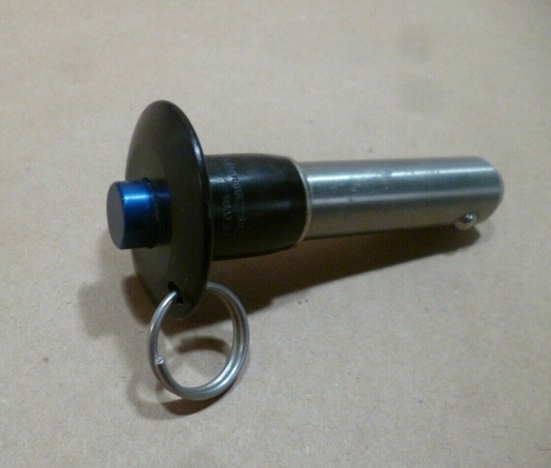3/4" SHANK DIA. X 1.90" GRIP LENGTH STAINLESS STEEL BALL LOCK QUICK RELEASE PIN | Industrial Replacement Nuts & Bolts Distributor and Machinery Screws & Fasteners Supply
