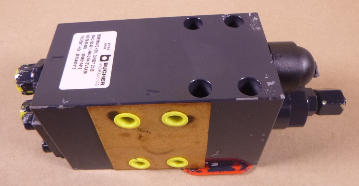 Bucher CINDY 20-B Leak-Free Load-Control Balance Motor Control Valve , Size 20 | Industrial MRO Replacement Parts, Manufacturing Machine Parts & Components, Heavy Equipment Parts Supplier
