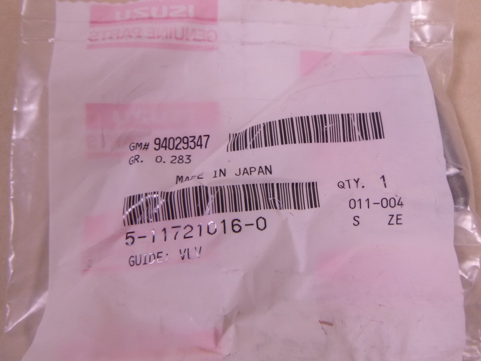 OEM Isuzu 5-11721016-0 Valve Guide For 4JA1 4JB1 4JG2 , 94029347