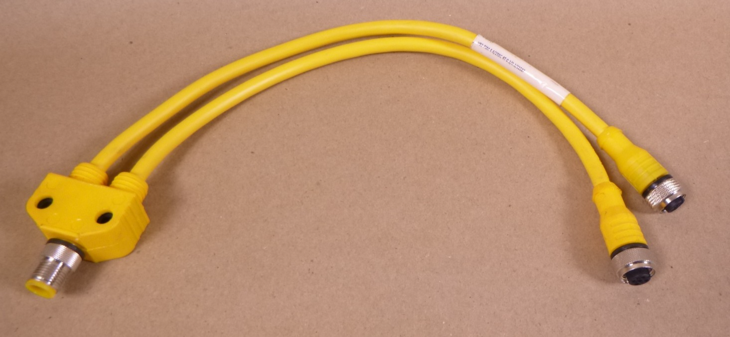 USED Turck , U-03314 , VB2-FSM 4.4/2RKC 4T -0.3/0.3/S1587 4-Pin Splitter M12 | Electrical MRO Replacement Parts & Components and Commercial Electrical Supplies Company