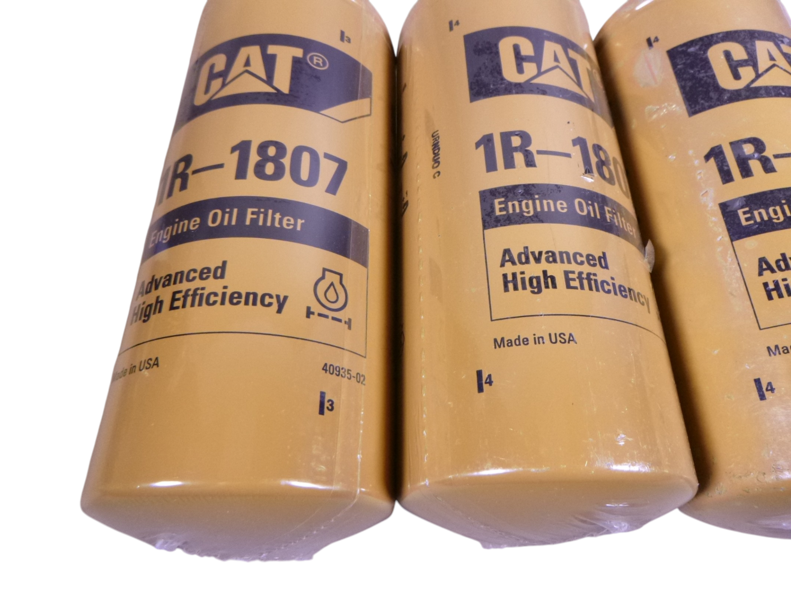 (Lot of 4) 1R-1807 Caterpillar Advanced High Efficiency Oil Filter 1R1807 | Industrial Tractor Parts Supplier and Surplus Tractor Parts & Accessories