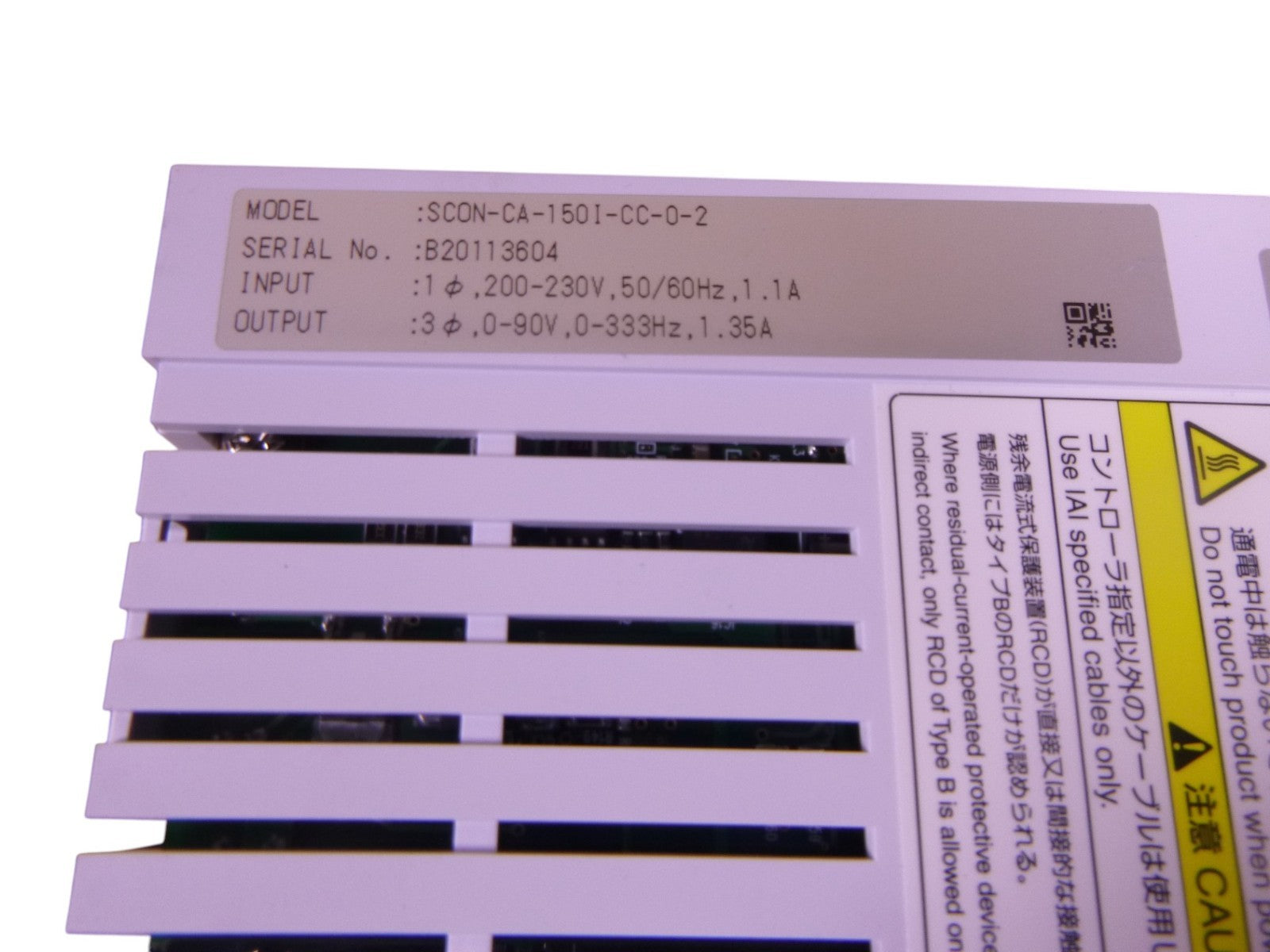 IAI SCON-CA-150I-CC-0-2 Servo Controller RCS2-SRA7BD-I-150-4-100-T2-M-B-FT | Electrical MRO Replacement Parts & Components and Commercial Electrical Supplies Company