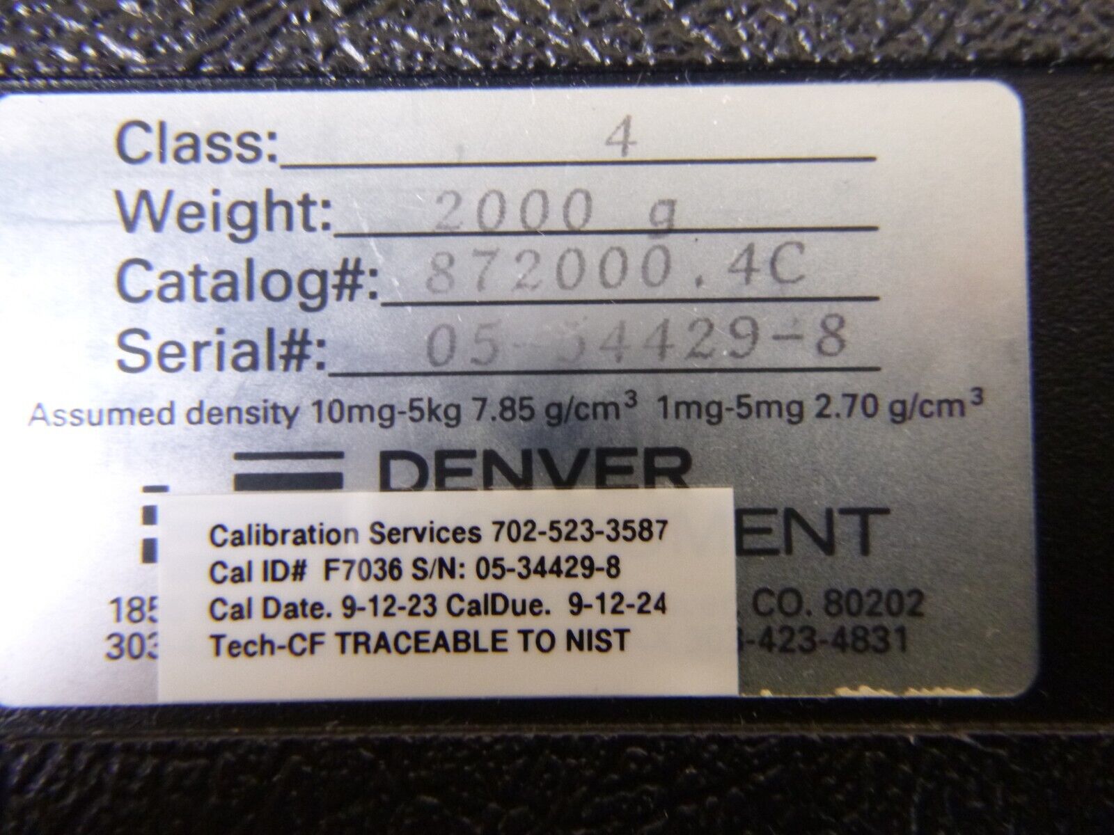 Rice Lake 2 kg Class 4 Stainless Steel Cylindrical Calibration Test Weight Set | Industrial MRO Tools and Replacement Industrial Equipment Components