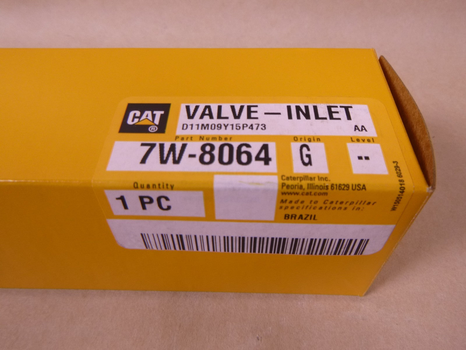 OEM CAT Caterpillar 7W-8064 Inlet Valve 47mm For 3114 3116 Engine Genuine