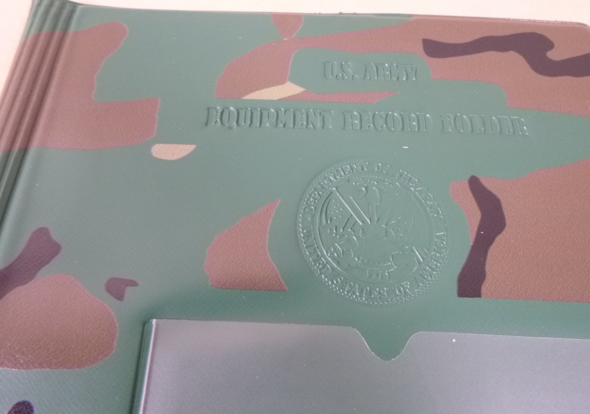 (LOT OF 11) U.S. Army Equipment Record Folder Vinyl Camouflage, 7510-01-065-0166 | Industrial MRO Replacement Parts, Manufacturing Machine Parts & Components, Heavy Equipment Parts Supplier