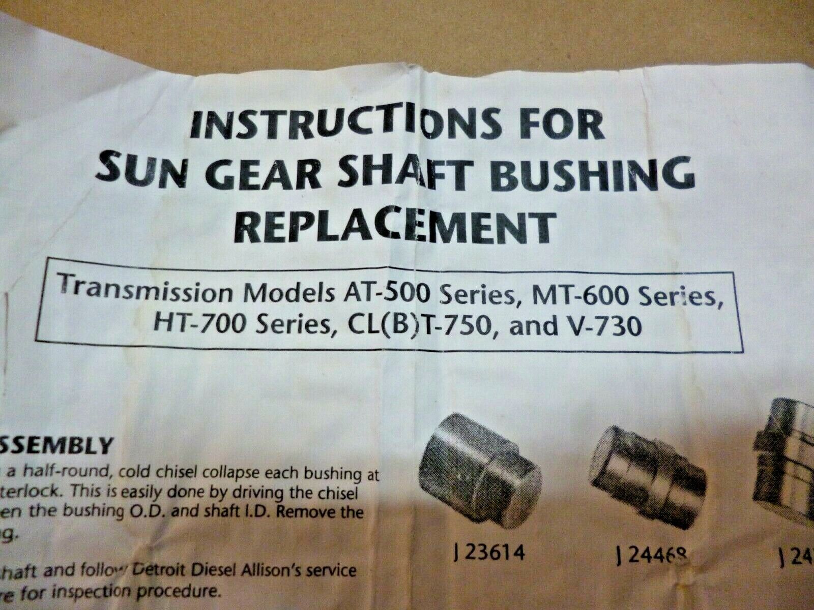 Kent-Moore J-28489 Sungear Bushing Reamer Set For Detroit Diesel & Allison Trans | Industrial MRO Tools and Replacement Industrial Equipment Components
