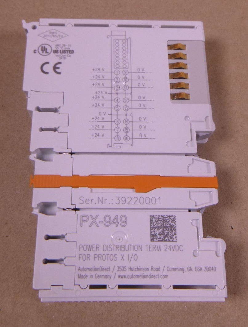 USED PX-949 Automation Direct Protos X Power Distribution Terminal 24VDC | Electrical MRO Replacement Parts & Components and Commercial Electrical Supplies Company