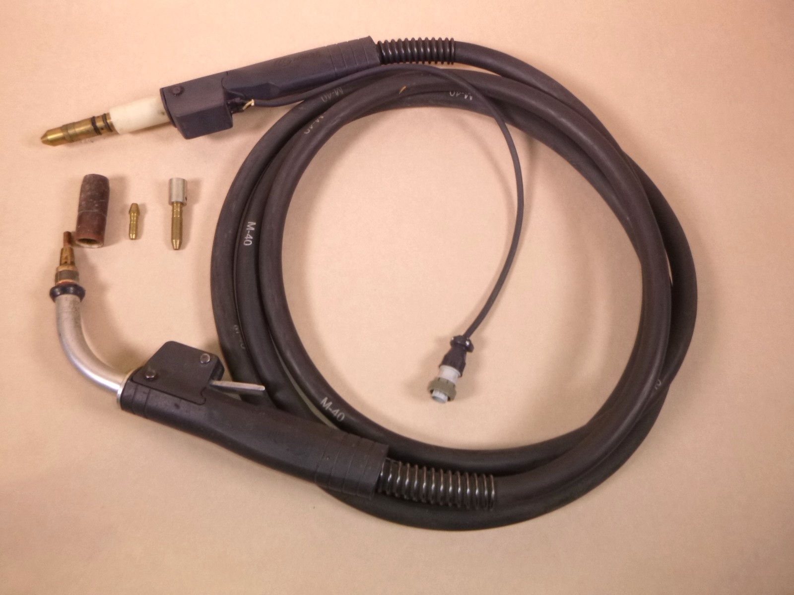 USED Genuine Miller 169606 Mig Welding Gun Torch Stinger M-40 15 ft M40 MADE IN USA | Industrial MRO Tools and Replacement Industrial Equipment Components