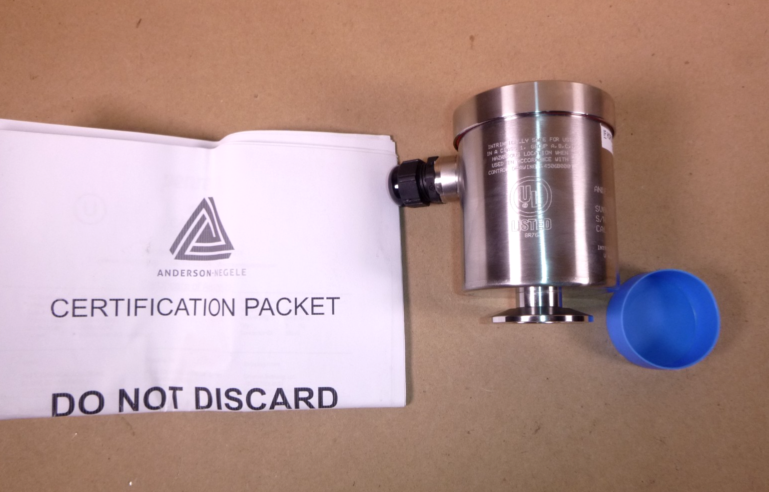 Anderson Negele SV Pressure Transmitter 0-10 bar 316L Stainless 1-1/2" Tri-Clamp | Electrical MRO Replacement Parts & Components and Commercial Electrical Supplies Company