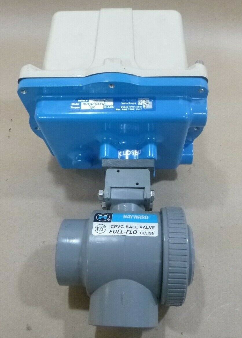 HAYWARD TW150FS115A ACTUATOR 150IN-LB 115V .6A W/ 1-1/2" CPVC BALL VALVE | Industrial MRO Replacement Parts, Manufacturing Machine Parts & Components, Heavy Equipment Parts Supplier