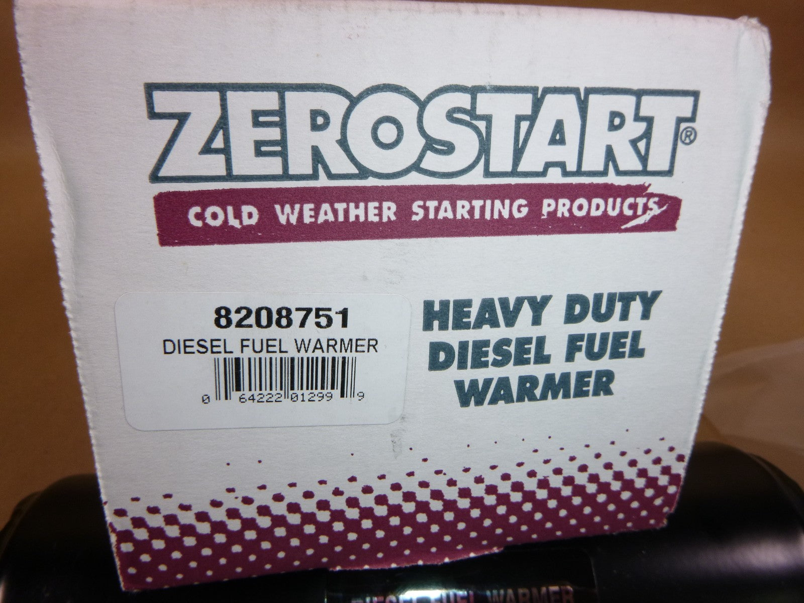 ZEROSTART Diesel Fuel Warmer 8208751 Eliminates Clogged Fuel Filters 1/2" NPT