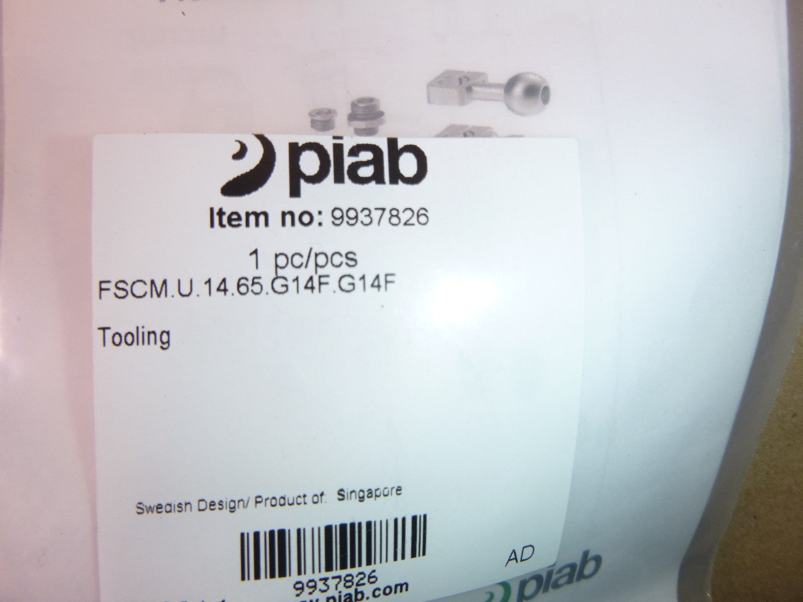 9937826 PIAB Flexible Suction Cup Mount FSCM.U.14.65.G14F.G14F | Industrial MRO Replacement Parts, Manufacturing Machine Parts & Components, Heavy Equipment Parts Supplier