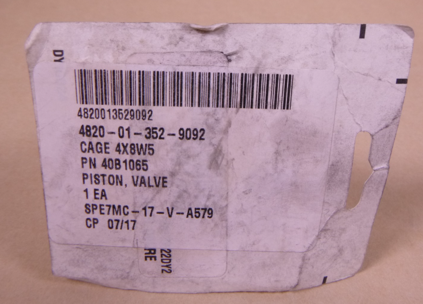 OEM John Deere 40B1065 Accumulator Valve Piston For 2000 Transmission | Industrial Tractor Parts Supplier and Surplus Tractor Parts & Accessories