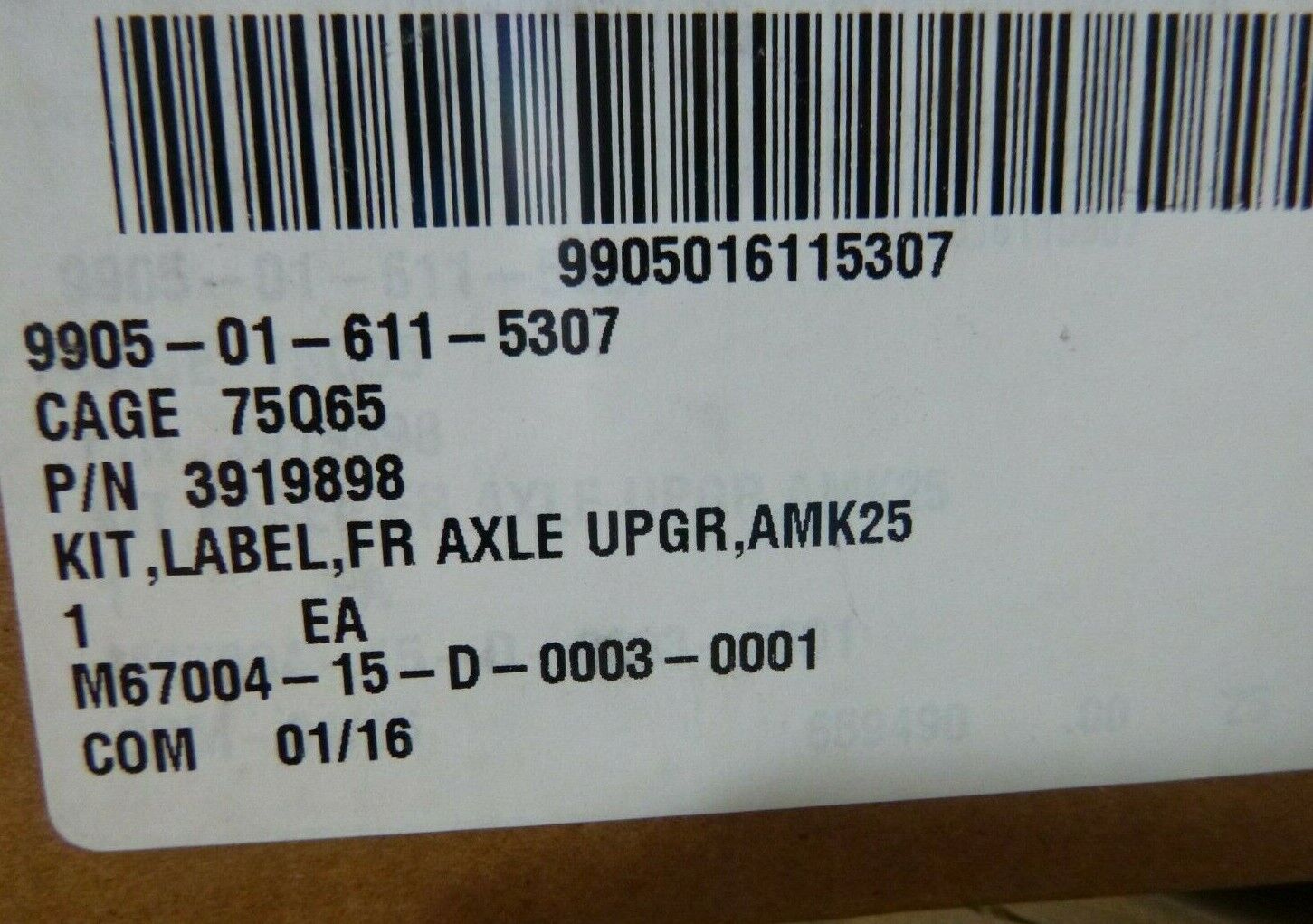MTVR AMK25 MK25 CARGO TRUCK DECAL LABEL KIT AXLE PAYLOAD , 9905-01-611-5307 | Genuine FMTV Replacement Parts, LMTV Parts For Sale and Military Surplus Medium Tactical Vehicle Parts & Components