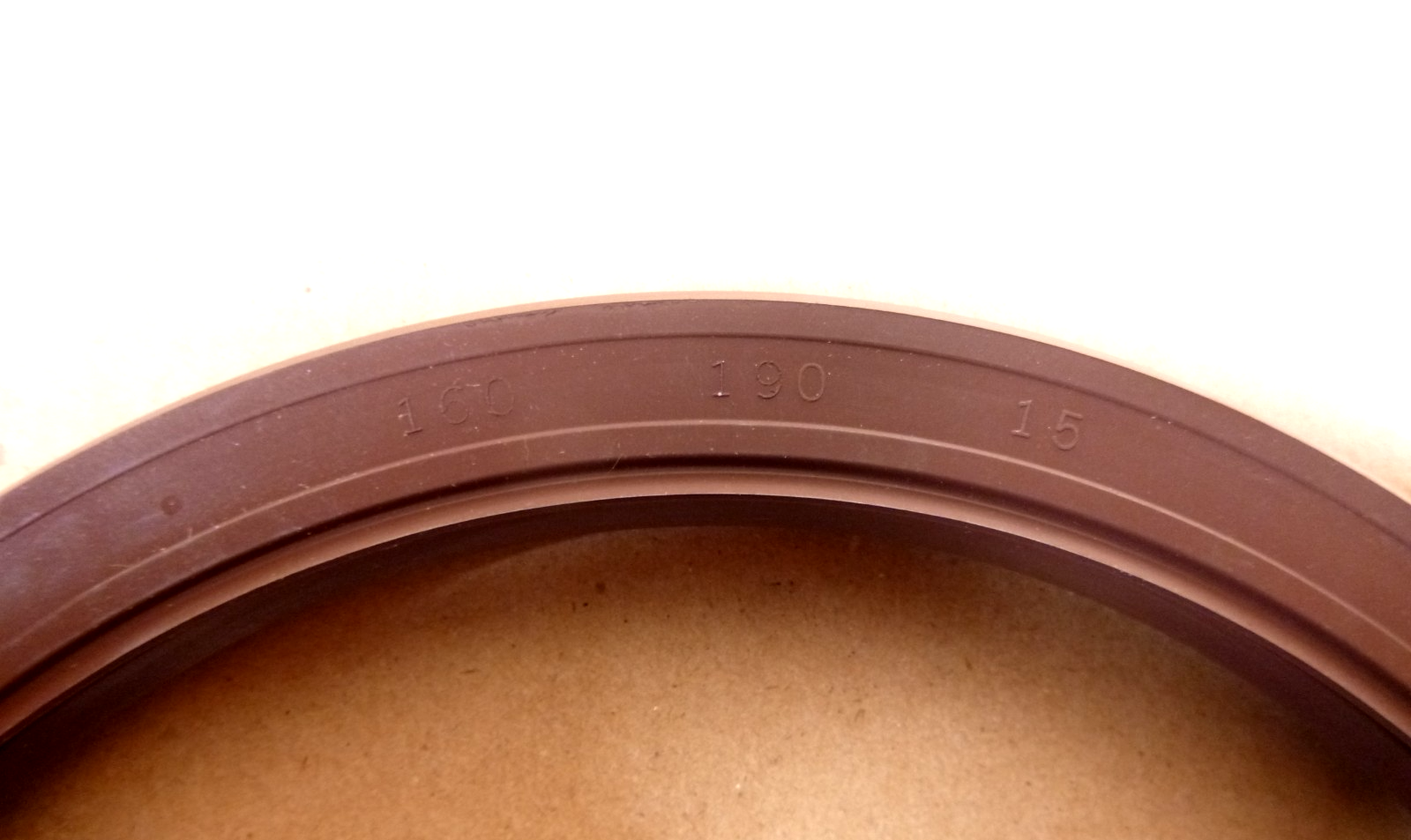 160mm x 190mm x 15mm High Temperature -25°C to +160°C FKM Double Lip Oil Seal | Industrial MRO Replacement Parts, Manufacturing Machine Parts & Components, Heavy Equipment Parts Supplier