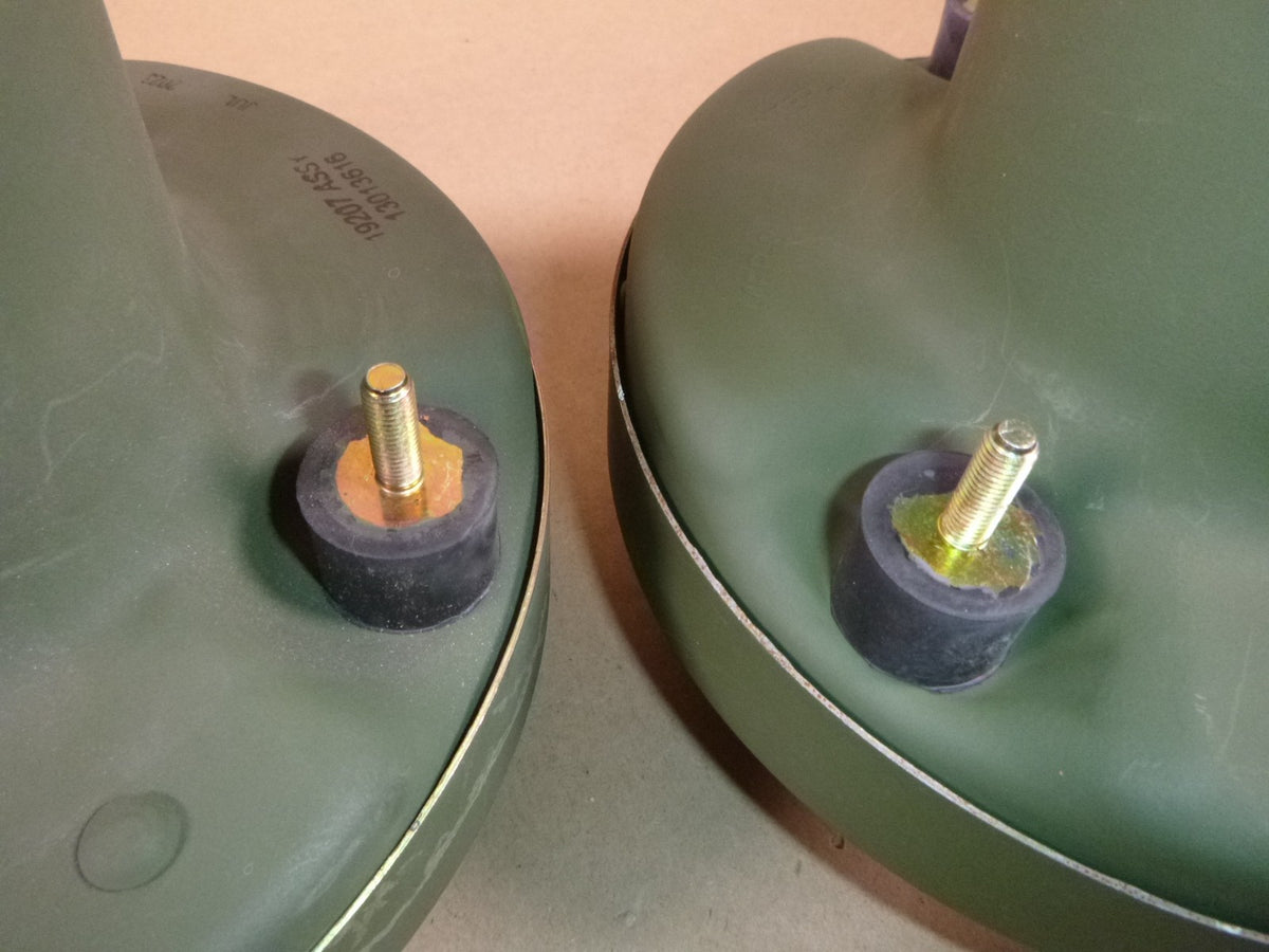USGI (1 Pair) M998 Humvee 24 Volt Head Lights 7" LED W/ Green Housing 13013616
