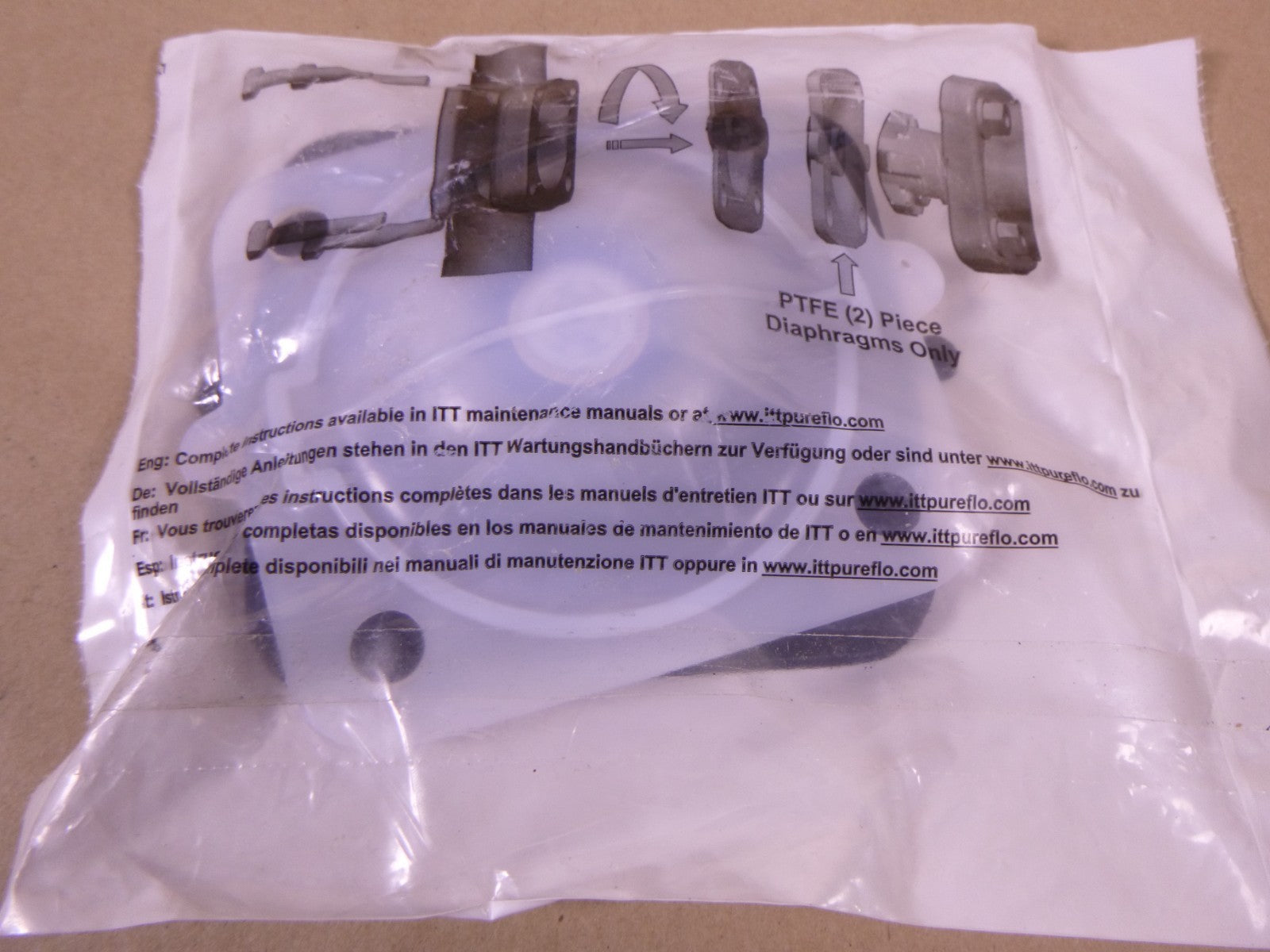 ITT Vale 48076 DIAPHRAGM KIT TME PTFE / EPDM 2.5" CAST BODY ONLY 35863 48042 | Industrial MRO Replacement Parts, Manufacturing Machine Parts & Components, Heavy Equipment Parts Supplier