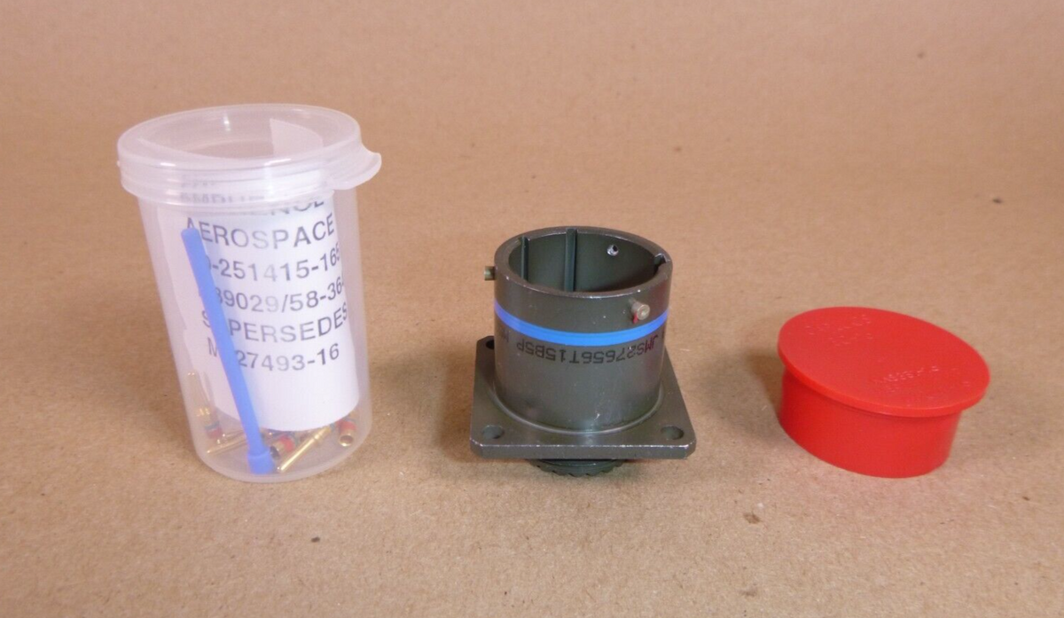 USGI Circular MIL Spec Connector 5P SIZE 15 MS27656T15B5P, 5935-01-036-3998 | Electrical MRO Replacement Parts & Components and Commercial Electrical Supplies Company