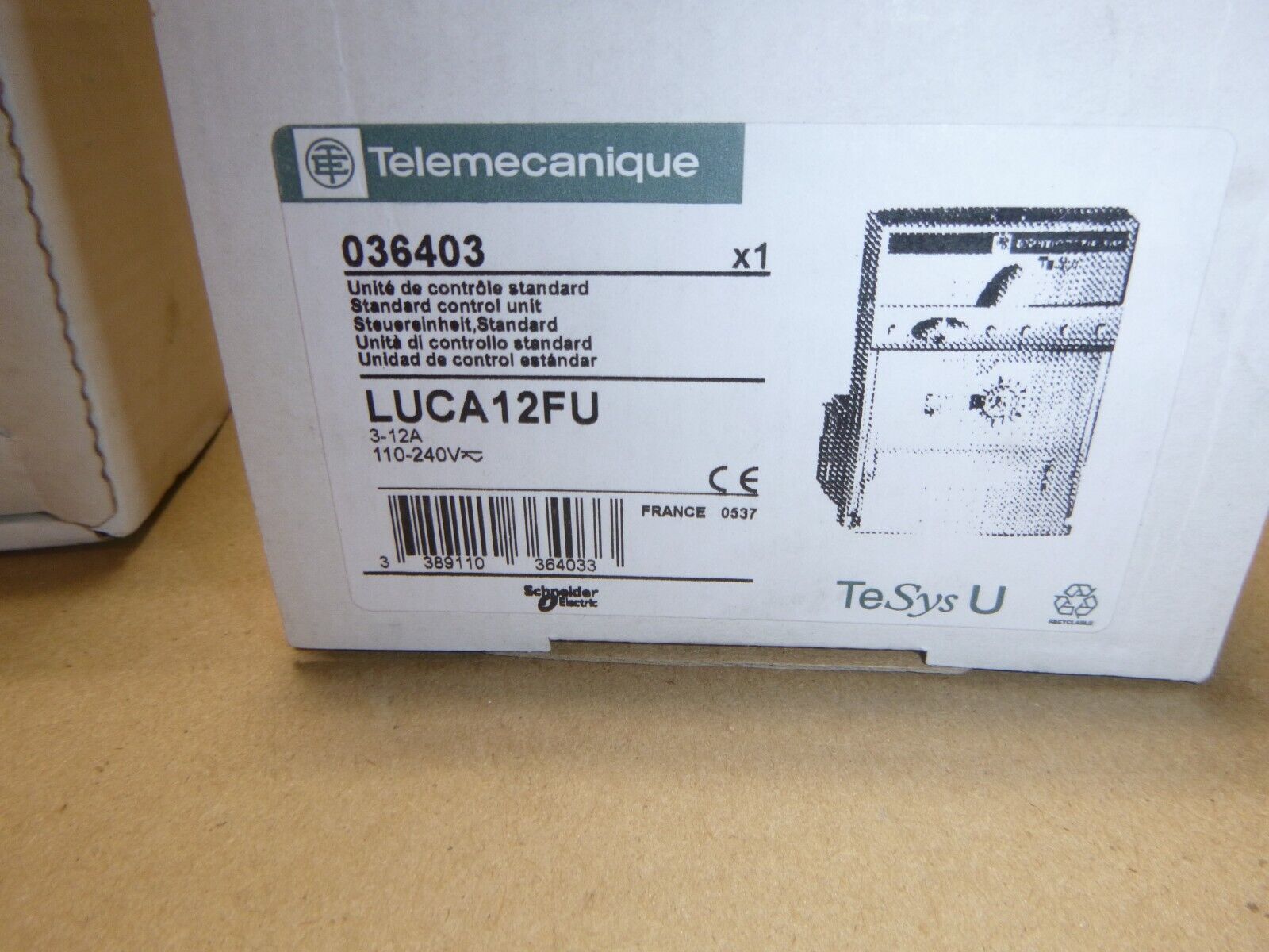 LUB12 Non reversing power base, TeSys Ultra W/ LUCA12FU Control Unit 3 Phase | Electrical MRO Replacement Parts & Components and Commercial Electrical Supplies Company