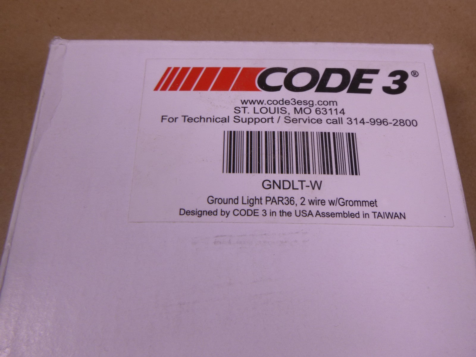 Code 3 ESG 36PAR LED Ground Light 12VDC 2 Wire 5.4" , GNDLT-W *NO HARDWARE* | Electrical MRO Replacement Parts & Components and Commercial Electrical Supplies Company