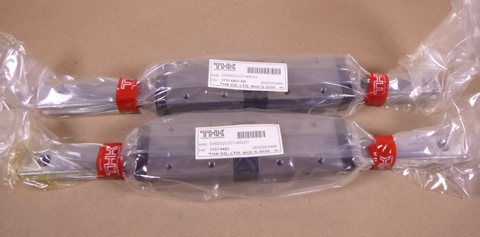 (LOT OF 2) NEW THK SHS25V2UUC1+400LH-II Caged Ball Linear Motion Guide , Size 25 | Industrial MRO Replacement Parts, Manufacturing Machine Parts & Components, Heavy Equipment Parts Supplier