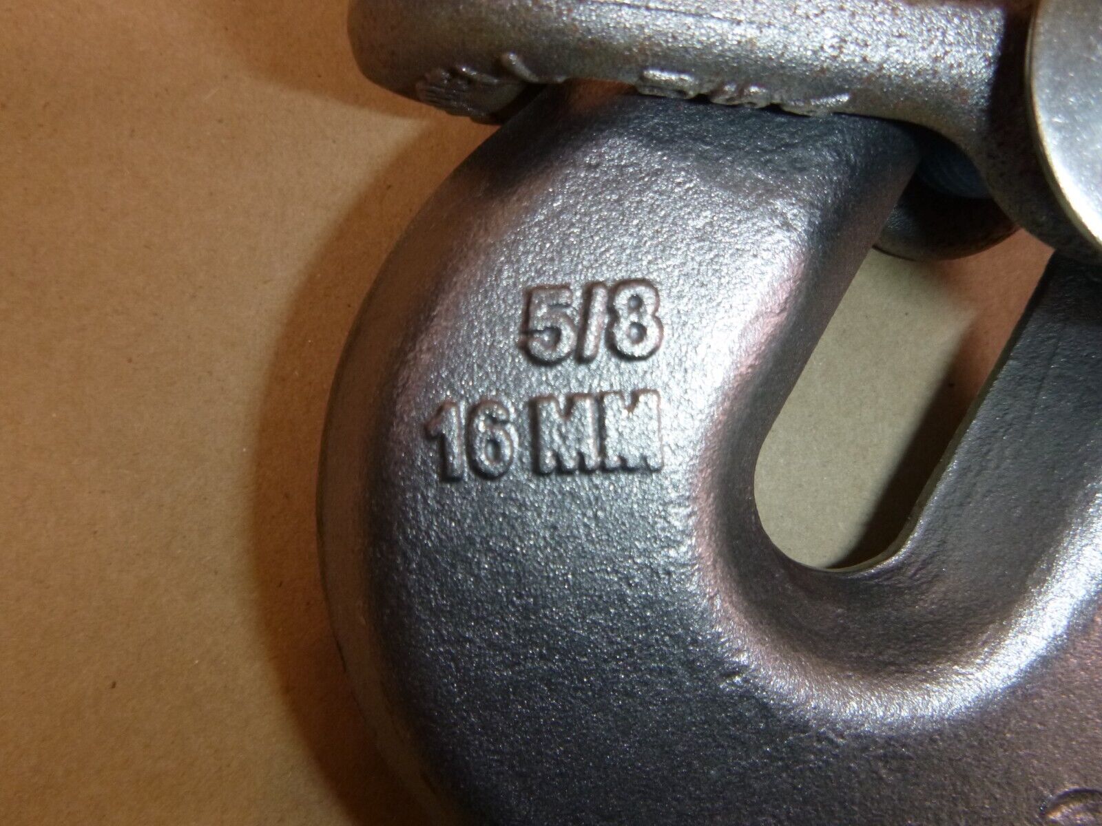 5/8" x 10 FT Single Leg Lifting Chain w/ Grade 100 Campbell Single Grab Hook USA | Industrial MRO Replacement Parts, Manufacturing Machine Parts & Components, Heavy Equipment Parts Supplier