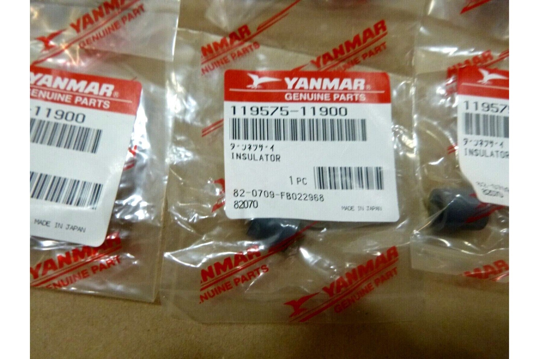 (6x) New Genuine Yanmar Marine 119575-11900 Insulator | Industrial MRO Replacement Parts, Manufacturing Machine Parts & Components, Heavy Equipment Parts Supplier