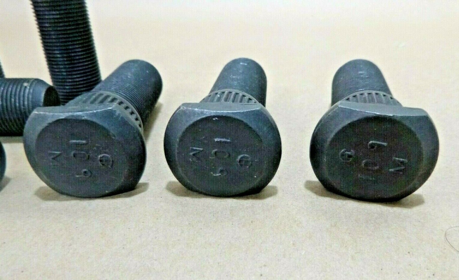 8x MRAP JERRV Double Clipped Serrated Wheel Studs M22 x 1.5 x 2.875", 10.9 Grade | Genuine FMTV Replacement Parts, LMTV Parts For Sale and Military Surplus Medium Tactical Vehicle Parts & Components