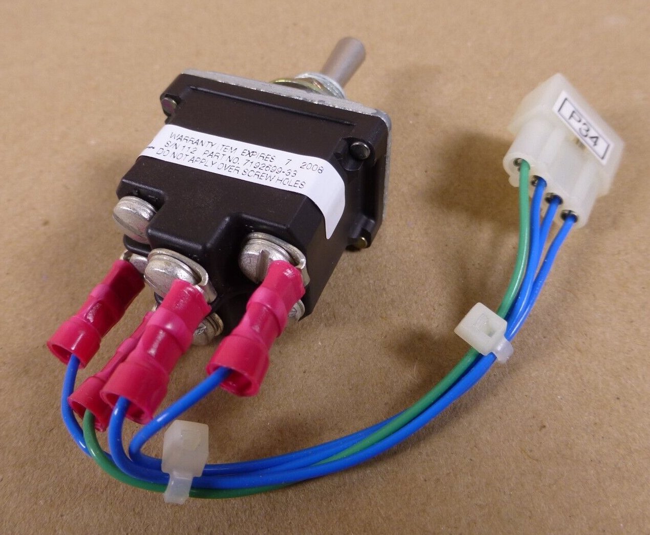 A31478-006 PS2660 Standby Operate Switch 7192699-033 , 5930-01-560-6271 | Industrial MRO Replacement Parts, Manufacturing Machine Parts & Components, Heavy Equipment Parts Supplier