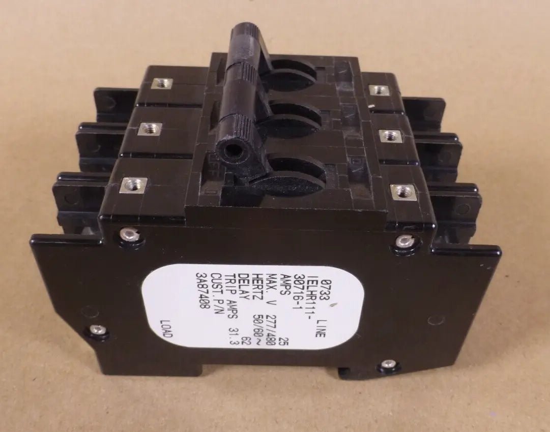 Airpax IELHR111-30716-1 Circuit Breaker 25Amp 3Pole 277/480V 50/60HZ | Electrical MRO Replacement Parts & Components and Commercial Electrical Supplies Company