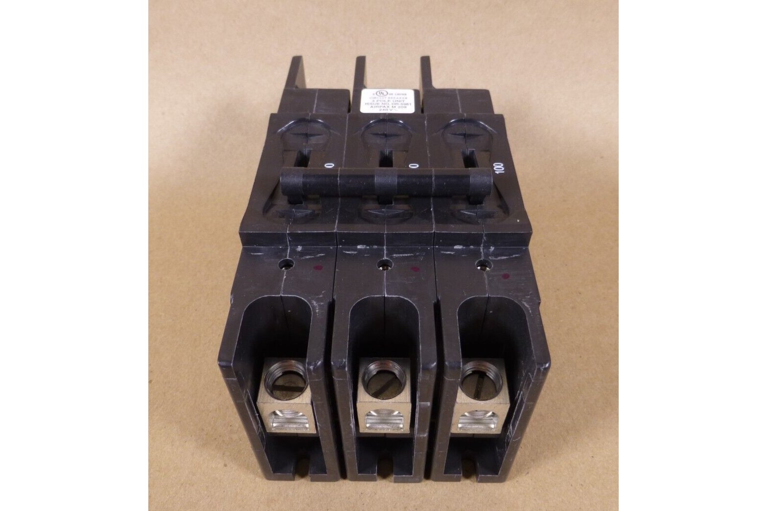 Airpax Sensata 209-3-35361-1-V Circuit Breaker 50/60HZ 3P 100Amp | Electrical MRO Replacement Parts & Components and Commercial Electrical Supplies Company