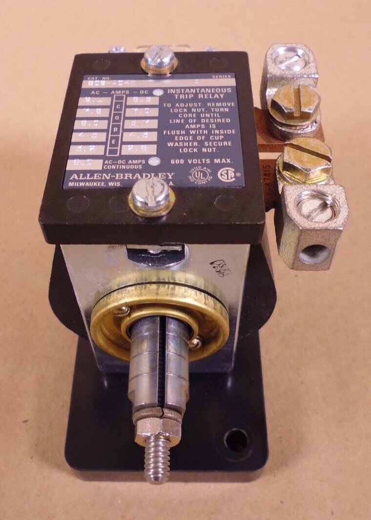 Allen Bradley 809-A054E Series A, Instantaneous Trip Relay, 600V | Electrical MRO Replacement Parts & Components and Commercial Electrical Supplies Company