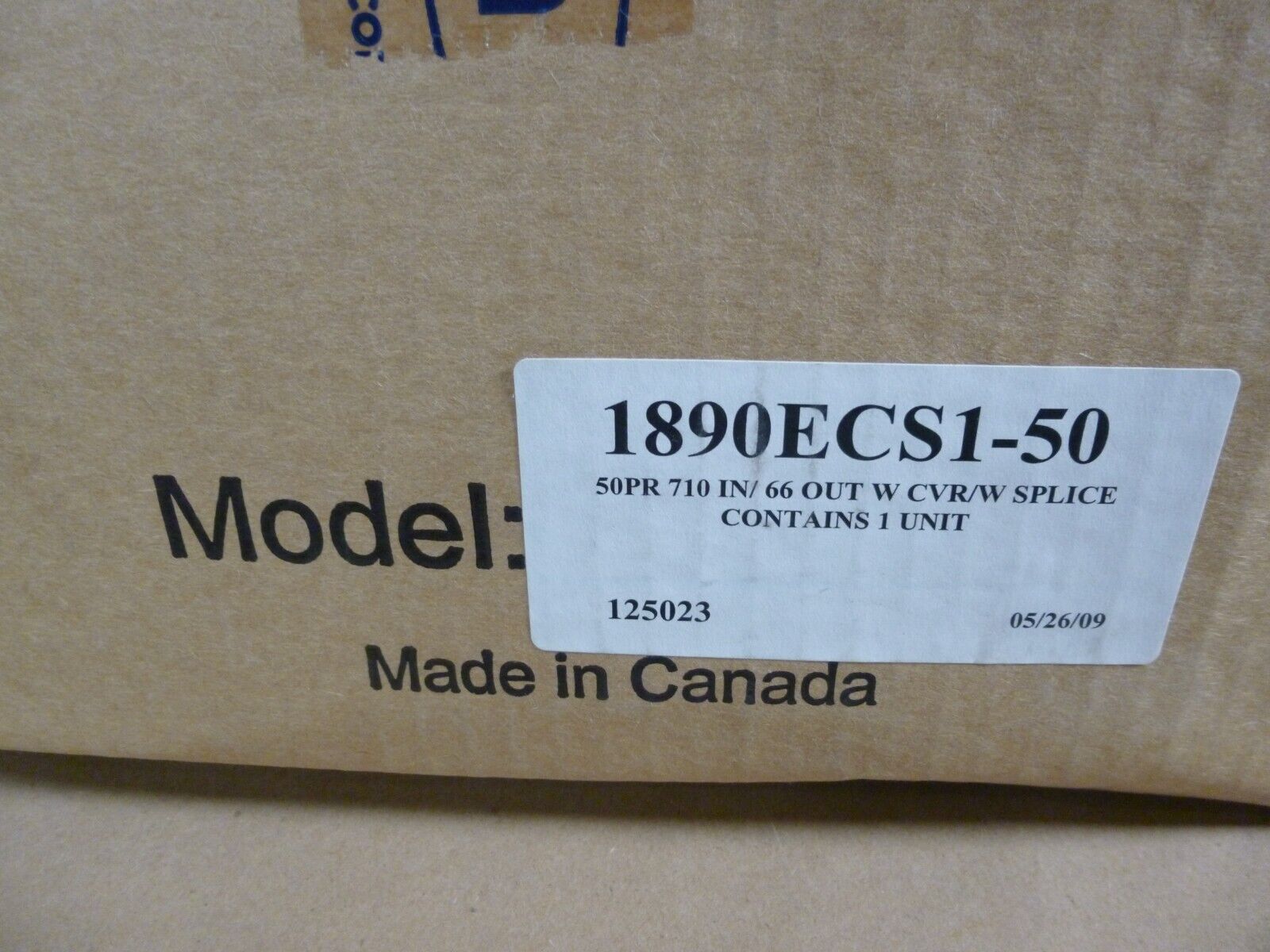 Circa Telecom 1890ECS1-50 50PR Indoor 710 In/66 Out With Cover Splice Chamber | Electrical MRO Replacement Parts & Components and Commercial Electrical Supplies Company