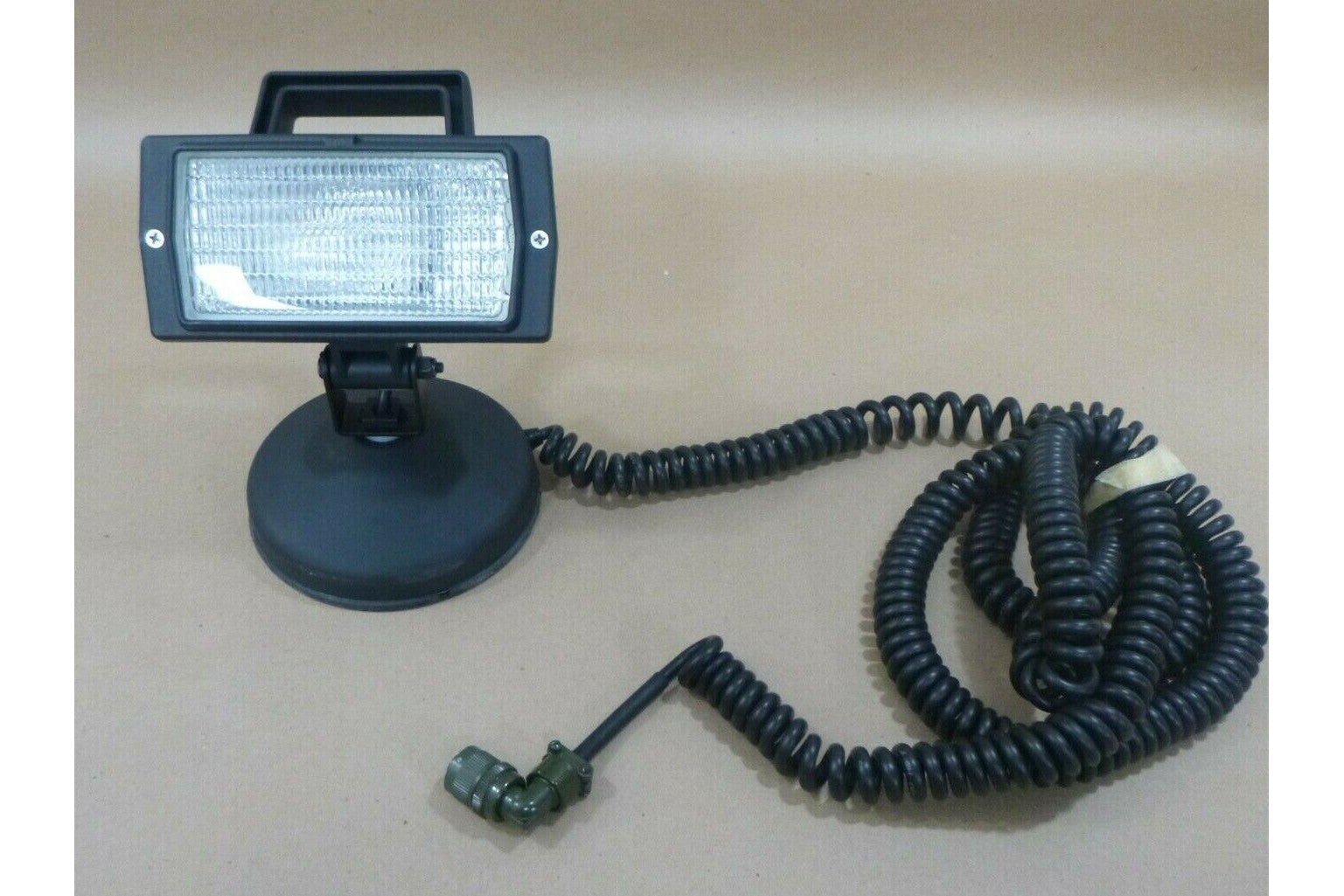 COBO MAGNETIC BASE UTILITY WORK LIGHT MRAP TRUCK FORKLIFT AIRCRAFT 24V 3-PIN | Genuine FMTV Replacement Parts, LMTV Parts For Sale and Military Surplus Medium Tactical Vehicle Parts & Components