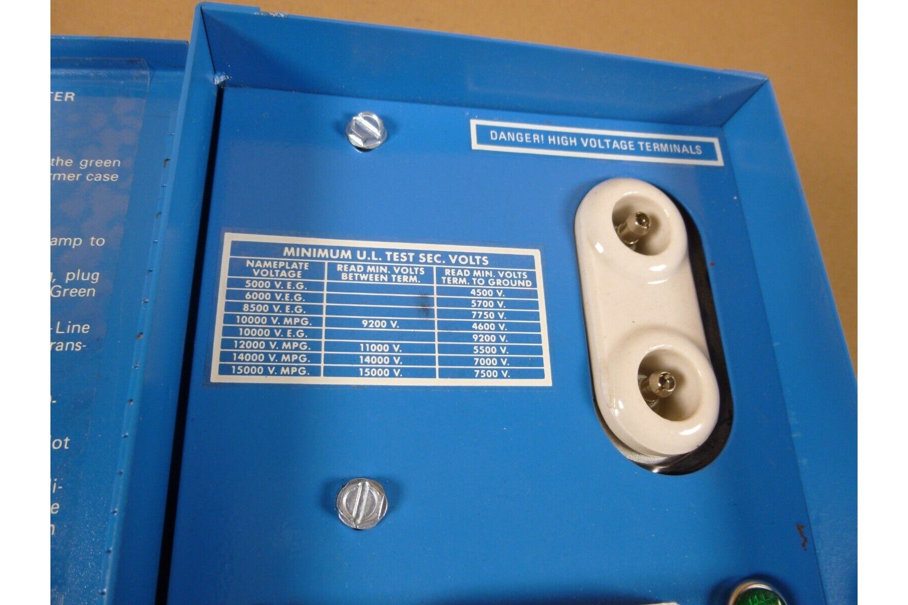 Dongan 1909-77 Ignition Transformer Tester Electric Tools Service Equipment 208V | Industrial MRO Tools and Replacement Industrial Equipment Components