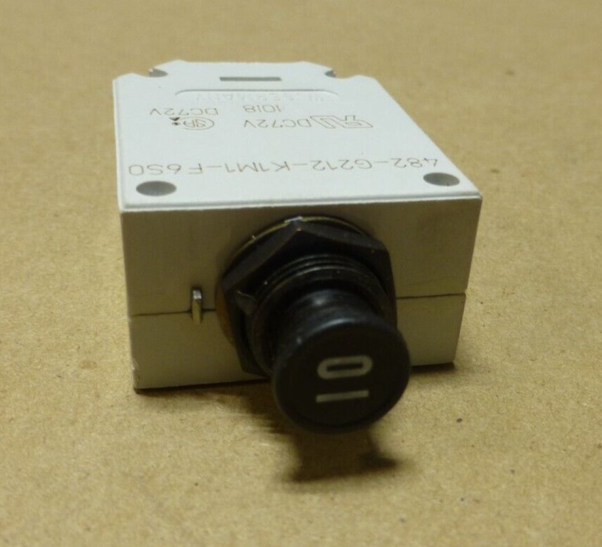 ETA GERMANY 482-G212-K1M1-F650-10A 10AMP CIRCUIT BREAKER 115VAC 28VDC 1POLE | Electrical MRO Replacement Parts & Components and Commercial Electrical Supplies Company