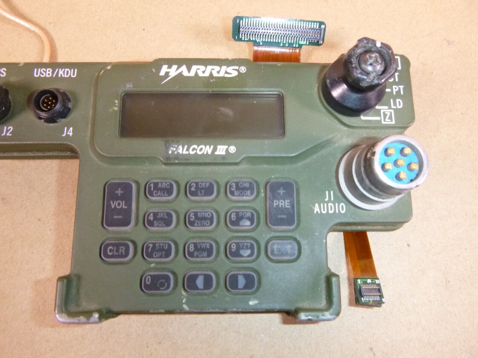 Falcon III Wideband AN/PRC-117G Manpack Control Panel 12043-3000-15 (Untested) | Industrial MRO Replacement Parts, Manufacturing Machine Parts & Components, Heavy Equipment Parts Supplier