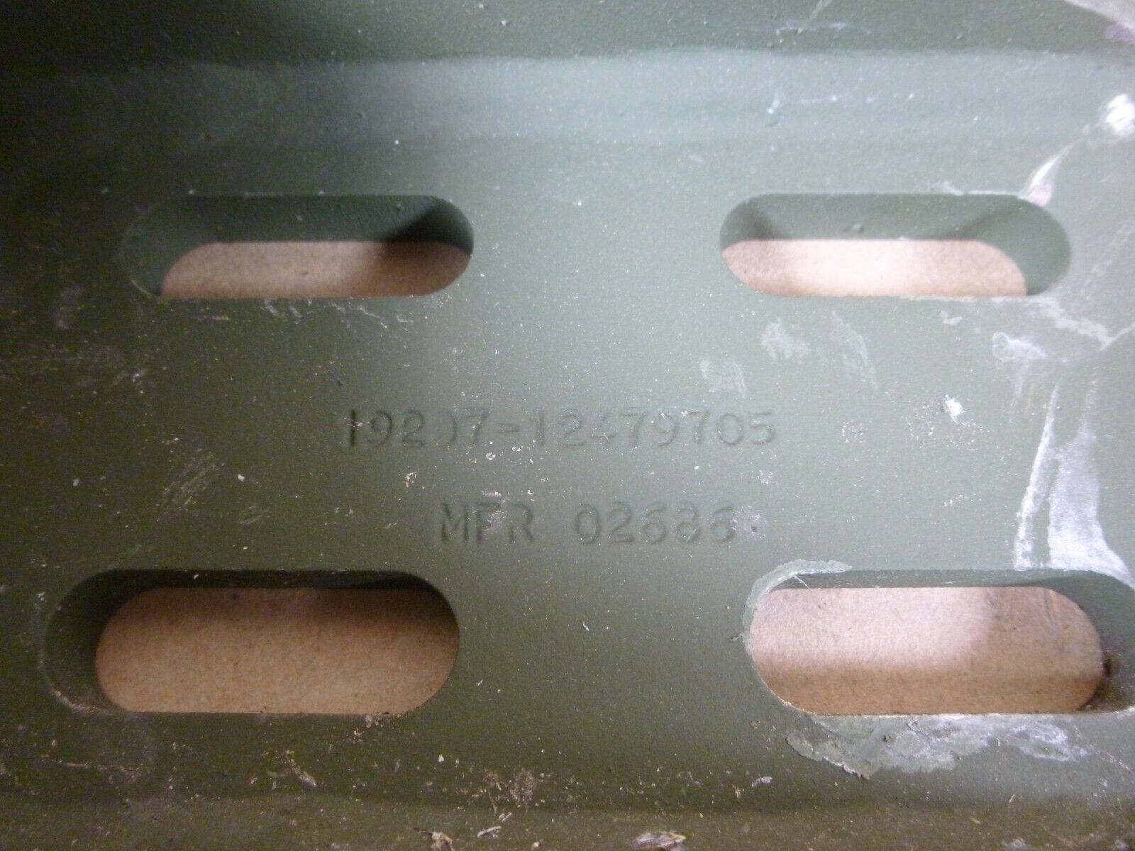 FMTV MTV M1083 M1093 Shelter Tiedown Stop 12479705 , 5340-01-494-1973 | Genuine FMTV Replacement Parts, LMTV Parts For Sale and Military Surplus Medium Tactical Vehicle Parts & Components