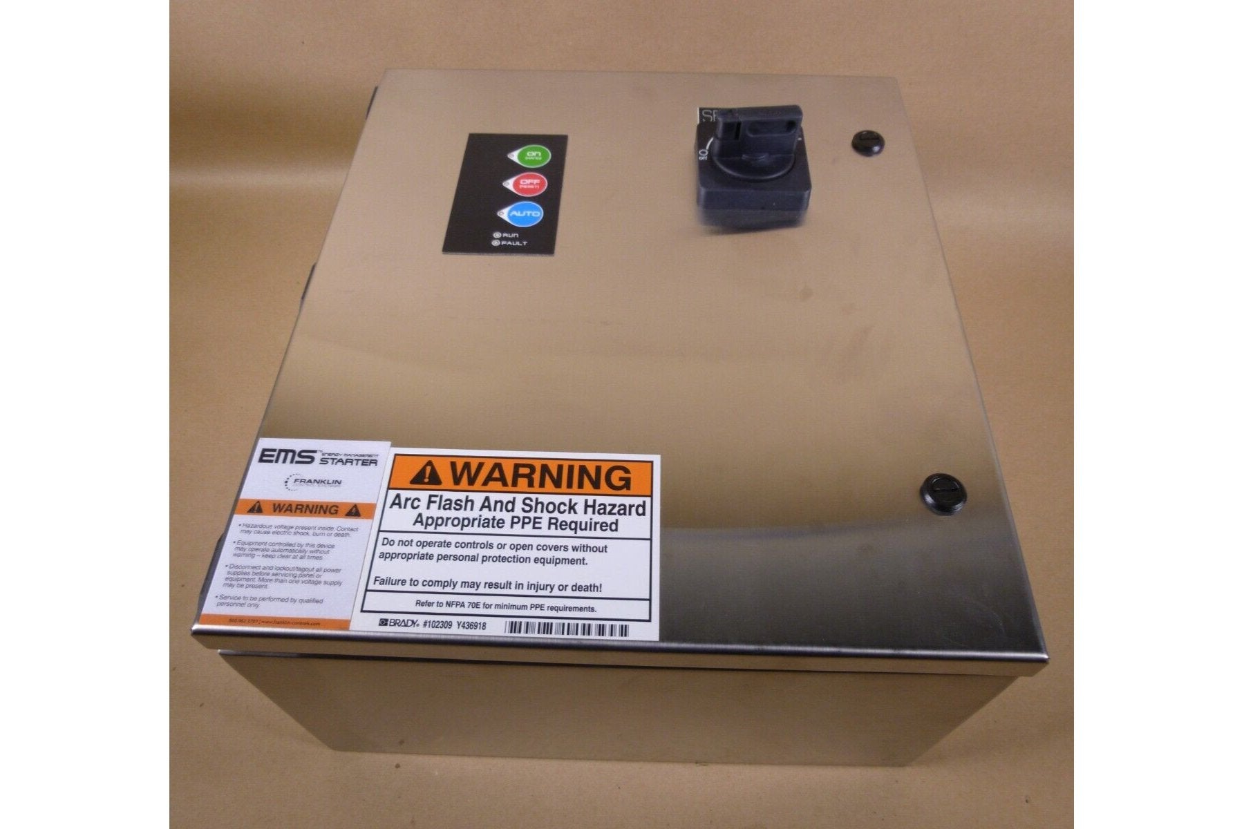 Franklin Control EMS4XS-9/J-G8-9 EMS Energy Management Starter SCE-16148ELJSS | Electrical MRO Replacement Parts & Components and Commercial Electrical Supplies Company