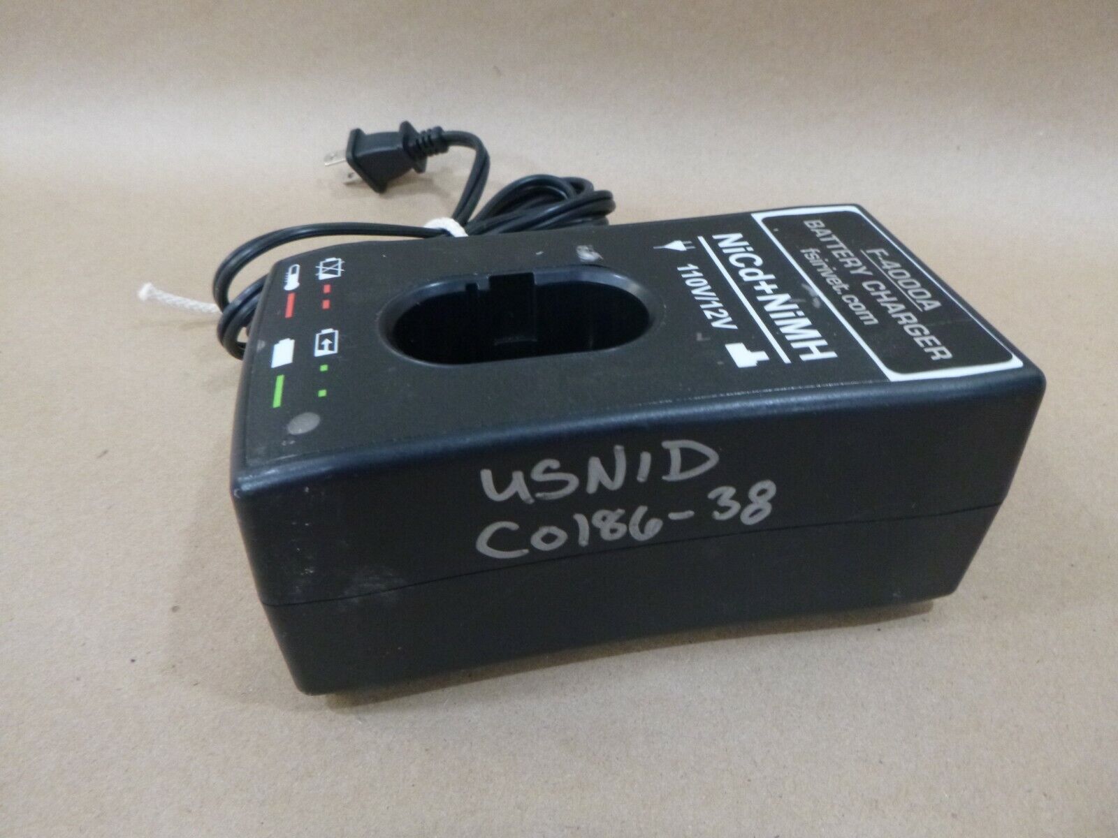 FSI F-4000A BATTERY CHARGER NiCd + NiMH 110V/12V FOR PT-4000 BLIND RIVETER | Industrial MRO Tools and Replacement Industrial Equipment Components