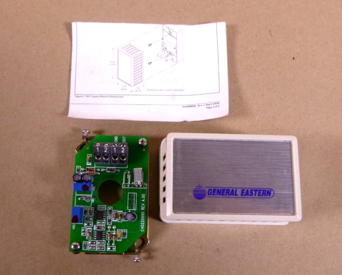General Eastern RH-3-V-S Relative Humidity Transmitter, +/-3% RH, 0 - 5 Vdc | Industrial MRO Replacement Parts, Manufacturing Machine Parts & Components, Heavy Equipment Parts Supplier