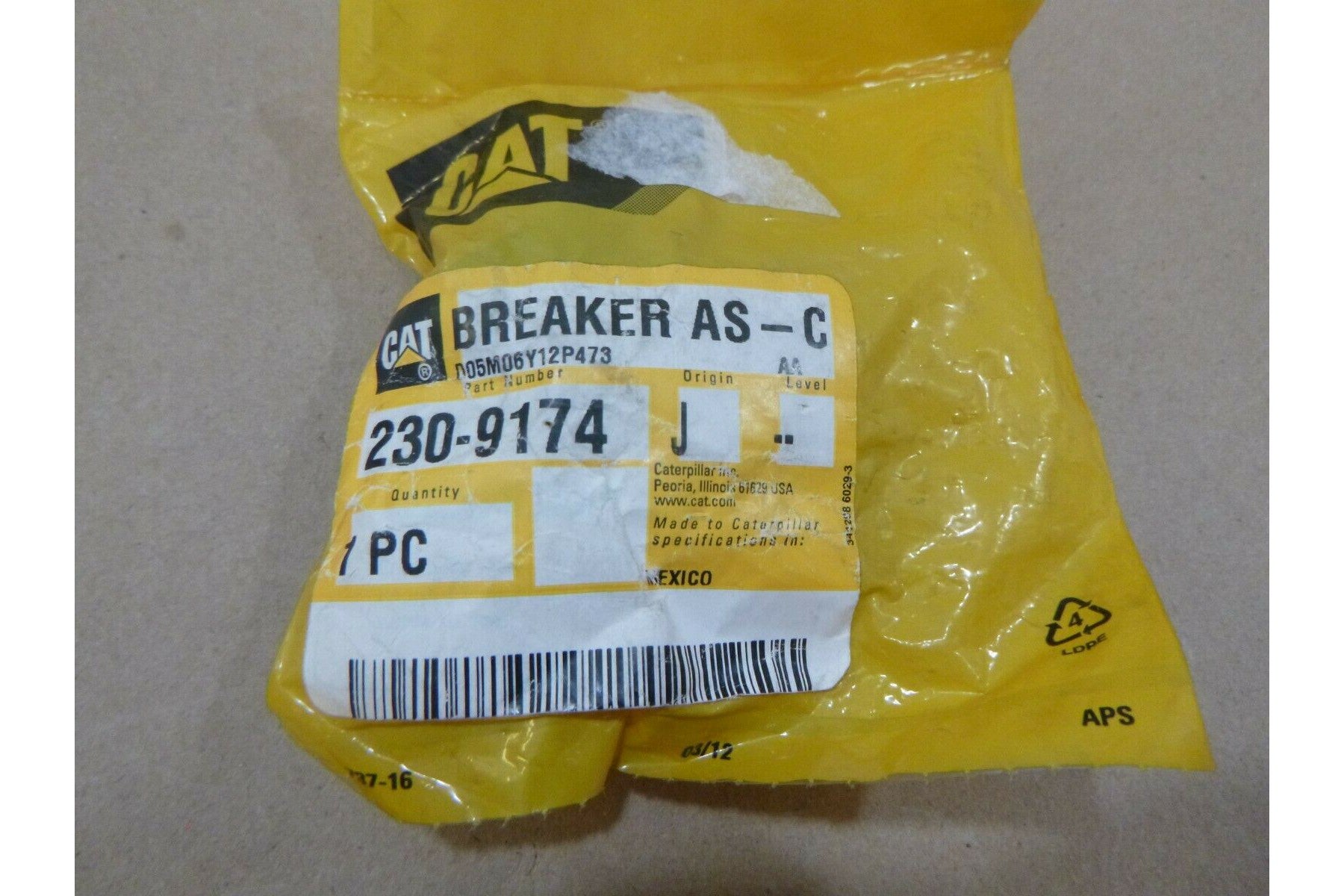 GENUINE CAT CATERPILLAR 230-9174 15AMP CIRCUIT BREAKER 120M 12M 140M 160M 24H | Industrial Tractor Parts Supplier and Surplus Tractor Parts & Accessories