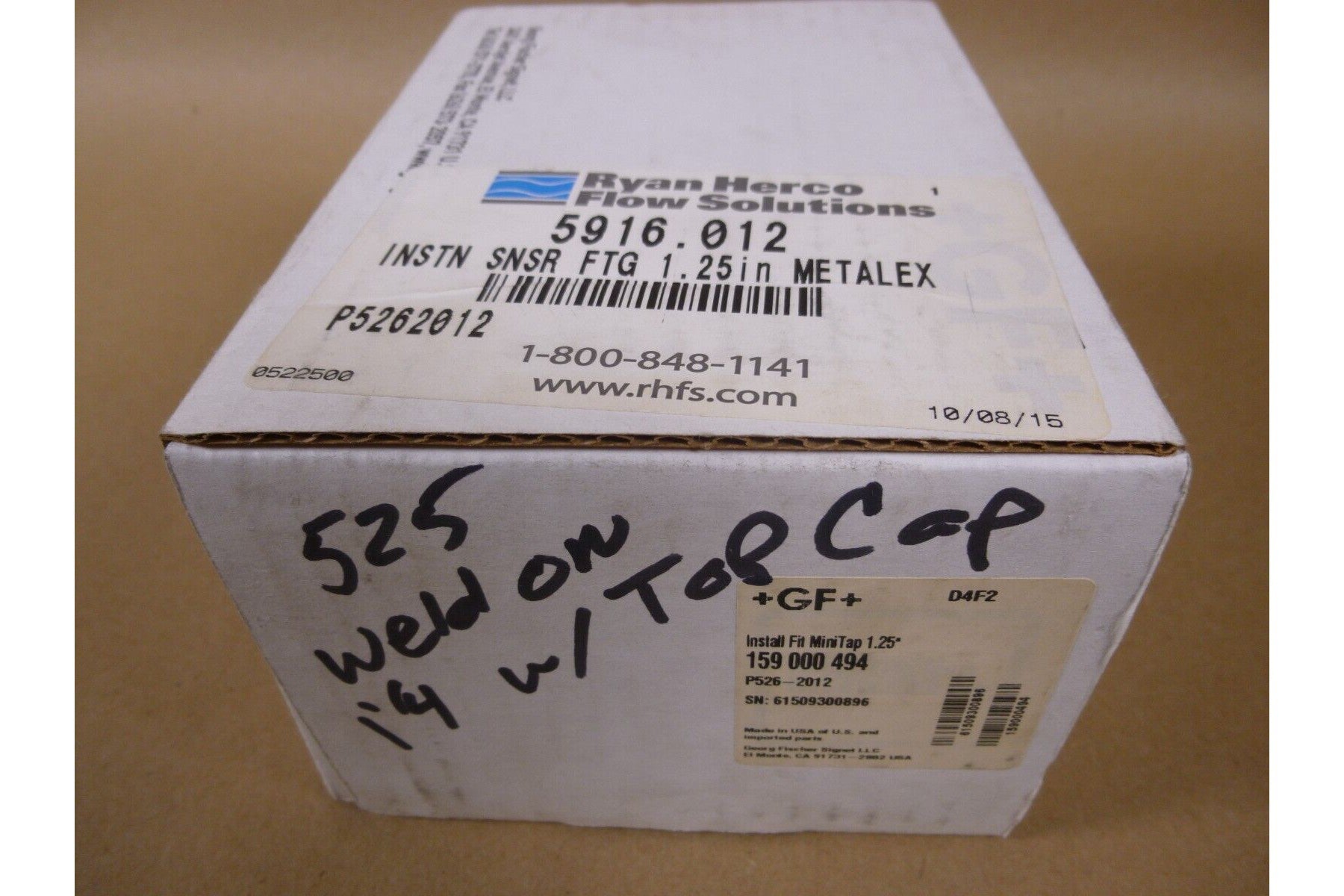 GF SIGNET P526-2012 METALEX MINI-TAP 1.25" SENSOR INSERTION FITTING 159000494 | Industrial MRO Replacement Parts, Manufacturing Machine Parts & Components, Heavy Equipment Parts Supplier