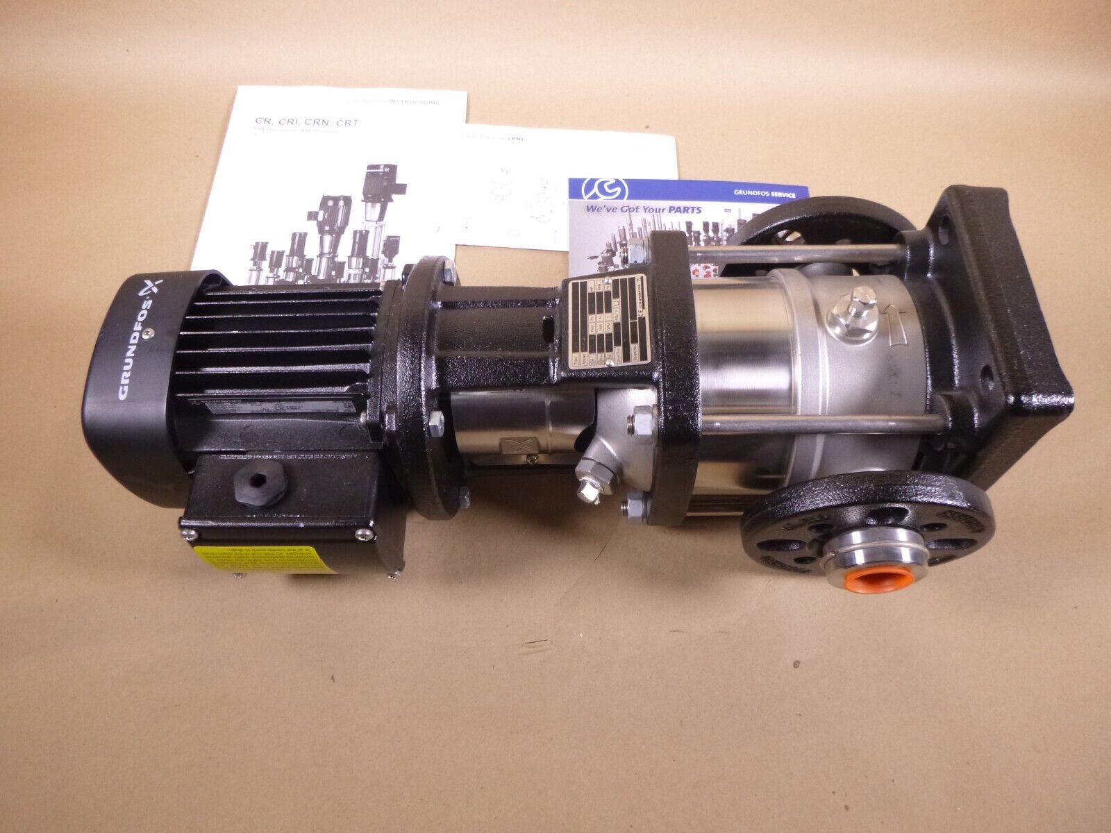 Grundfos Vertical Multistage Centrifugal Pump CRN1-5 A-FGJ-G-V-HQQV, 1/2 Hp 3 Ph | Industrial Electric Motors, Pumps & Parts