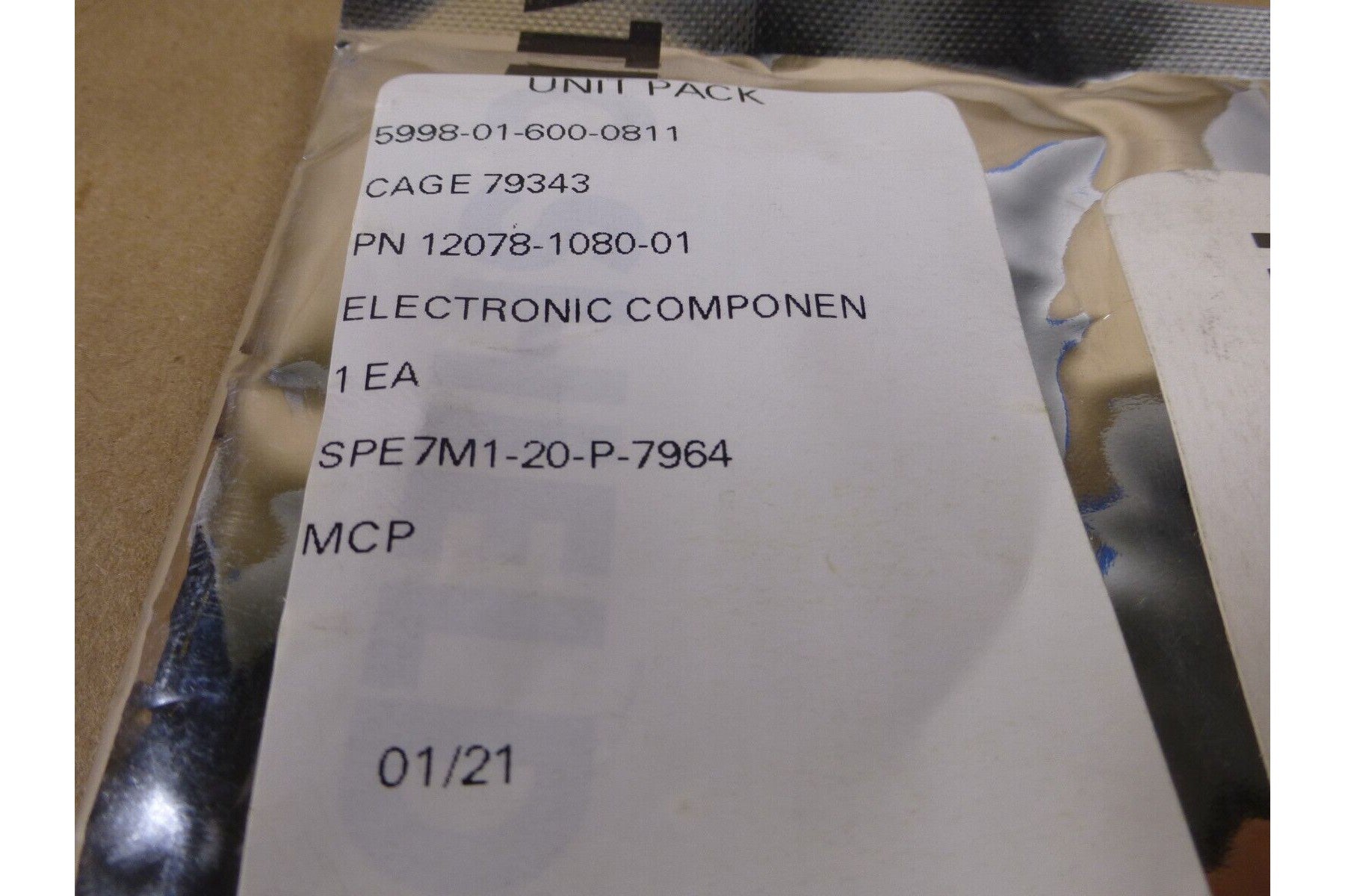 Harris 12078-1080-01 Electronic Component , 5998-01-600-0811 | Electrical MRO Replacement Parts & Components and Commercial Electrical Supplies Company