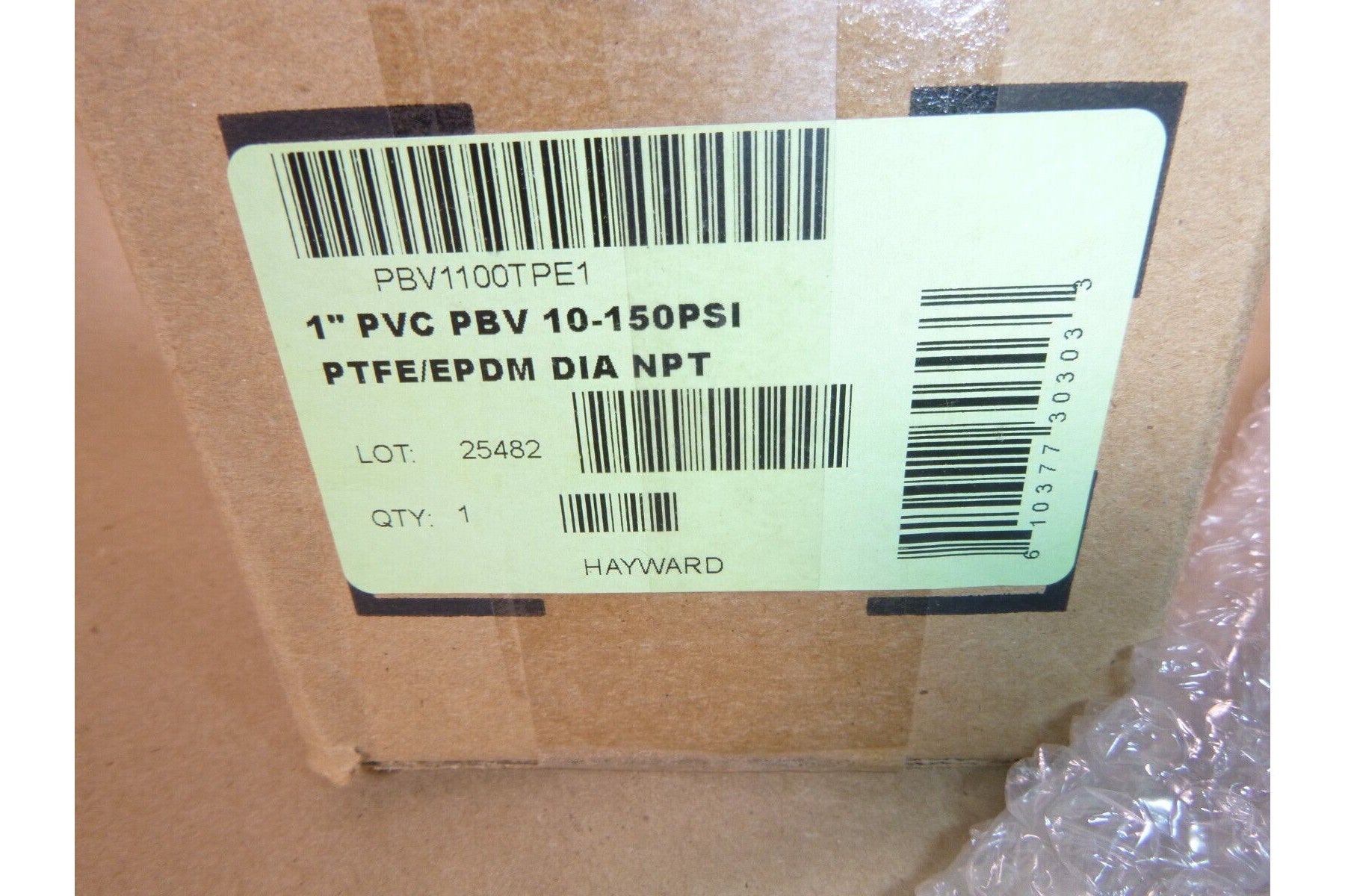 Hayward PBV1100TPE1, 1" PVC Pressure Reducing Control Valve 10-150PSI, PTFE/EPDM | Industrial MRO Replacement Parts, Manufacturing Machine Parts & Components, Heavy Equipment Parts Supplier
